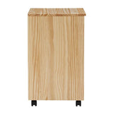 Linon Home Decor Products Corinne Six Drawer Storage, Natural Rolling Cart Linon Home Decor Products