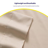 Twin Size Bed Sheets - 4 Piece 1500 Supreme Collection Fine Brushed Microfiber Deep Pocket Twin Sheet Set Bedding - 1 EXTRA PILLOW CASES, GREAT VALUE, Twin, Beige Sweet Home Collection