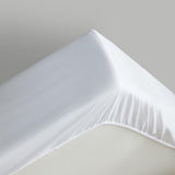 Maple&Stone Twin Fitted Sheet Only - Bulk Pack of 6 Bottom Sheets - Premium Soft & Breathable, Brushed Microfiber Fabric for Twin Size （White） Maple&Stone