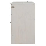 YOPTO Full Size Murphy Bed Chest,Folding Storage Wall Bed with Large Drawers,USB Ports & 2 Three-Prong Outlets,Hidden Cabinet Platform Bed W/Wood Slats Support,for Bedroom,Guest Room,Brushed White YOPTO