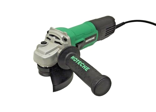 Hoteche 4-1/2"" 5"" Electric Variable Speed Angle Grinder 10AMP P800426A, Green - WoodArtSupply