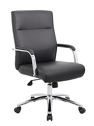 Boss Office Products (BOSXK Modern Executive Conference Chair, Black, B696C-BK Boss Office Products