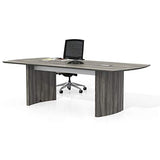 Safco Products Medina Modern Office Conference Meeting Room Table, 8', Gray Steel Safco