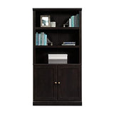 Sauder Miscellaneous Storage Bookcase/ Book Shelf With Doors, Estate Black finish Sauder