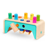 Battat – Wooden Hammer Toy For Kids, Toddlers – Pounding Bench With Pegs And Mallet – Colorful Developmental Toy – Pound & Count Bench – 1 Year + – Pound & Count Bench Battat
