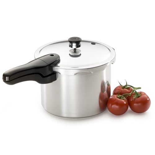 Presto 01264 6-Quart Aluminum Pressure Cooker, Silver - WoodArtSupply