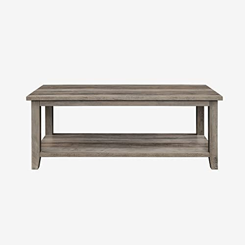 Walker Edison Akron Open Box Lift-Top Storage Coffee Table, Brown - WoodArtSupply