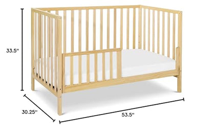 DaVinci Union 4-in-1 Convertible Crib in Natural, Greenguard Gold Certified, 1 Count (Pack of 1) - WoodArtSupply