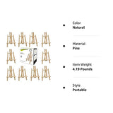CONDA 12 Pack 11.8" Tabletop Easel, Portable A-Frame Tripod Tabletop Easel Set for Painting Party & Displaying Canvases, Photos, Display Tripod Holder Stand for Students Kids Beginners conda