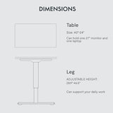 FLEXISPOT Standing Desk 48 Inches Whole-Piece Desk Board Electric Stand Up Desk Height Adjustable Desk for Home Office Sit Stand Desk(Black Frame + 48" Black Top) FLEXISPOT