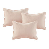 Madison Park Daybed Cover Set-Trendy Damask Quilting with Scalloped Edges All Season Luxury Bedding with Bedskirt, Matching Shams, Decorative Pillow, 75"x39", Tuscany Blush, 6 Piece Madison Park