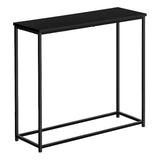 Monarch Specialties I 2250 Accent Table, Console, Entryway, Narrow, Sofa, Living Room, Bedroom, Metal, Laminate, Black, Contemporary, Modern Monarch Specialties