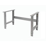 Global Industrial Adjustable Height Workbench C-Channel Leg, Maple Butcher Block Square Edge, 48" W x 30" D, Gray Global Industrial