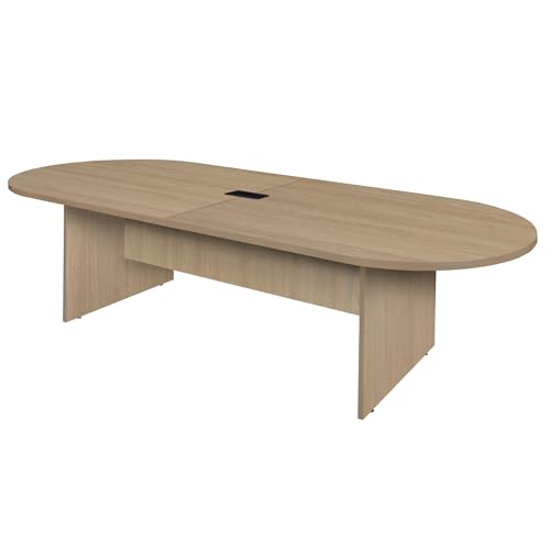 Romig Legacy 10 ft. Racetrack Conference Table with Charging Port- Noble Oak Romig