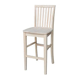 International Concepts 29-Inch Mission Stool, Unfinished IC International Concepts
