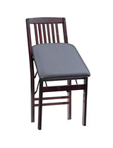 Linon Darwin Mission Back Folding Chair in a Set of Two, Espresso Linon
