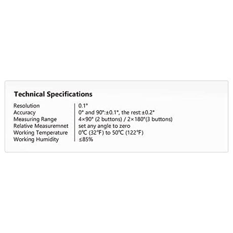 Lytool Digital Angle Finder, Angle Gauge Electronic Level Tool with Bubble Level and Magnetic Base, Digital Inclinometer Angle Measuring Tool for Woodworking, Construction and Machinery Lytool
