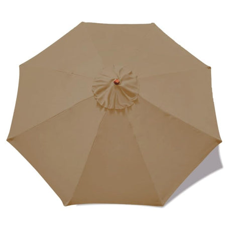 MASTERCANOPY Patio Umbrella 9 ft Replacement Canopy for 8 Ribs-Khaki MASTERCANOPY
