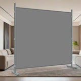 AKTOP Room Divider, Freestanding Single Panel Privacy Screen, Portable Temporary Wall Dividers for Room Separation, Large Room Partitions and Separators for Home, Office, Dorm, 71''W x 71''H, Grey AKTOP