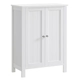 VASAGLE White Bathroom Floor Storage Cabinet with 2 Adjustable Shelves VASAGLE