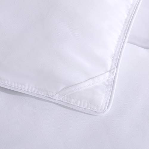 Royal Hotel Bedding White Down Alternative King Comforter with Corner Tabs - Hypoallergenic All-Season Plush Hotel Style Comforter, Duvet Insert King-Size Royal Hotel Bedding