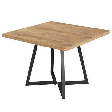 Tribesigns 31.5" Square Conference Table, Small Wooden Meeting Table for 2-4 People, Compact Office Table for Small Spaces, Seminar Room Tribesigns