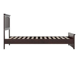 AFI Espresso Becket Twin XL Solid Wood Low Profile Platform Bed with Footboard AFI
