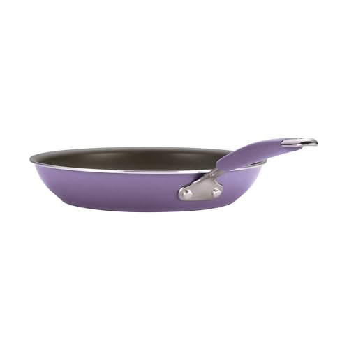 Rachael Ray Cucina Nonstick Cookware Pots and Pans Set, 12 Piece, Lavender Purple