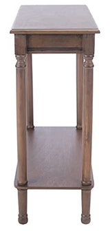 Safavieh Home Collection Tinsley Brown Rectangular Bottom Shelf Console Table SAFAVIEH