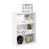 Furinno Pasir 3-Tier Open Shelf Bookcase in Elegant Plain White Furinno