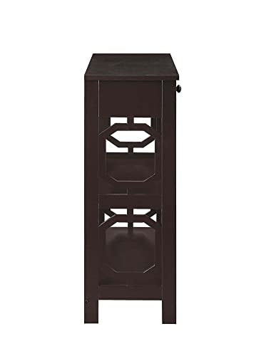 Convenience Concepts Omega 1 Drawer Console Table, Espresso Convenience Concepts