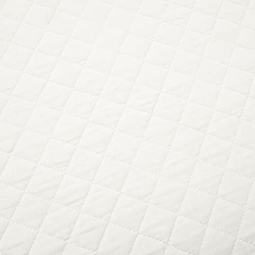 Lush Decor Ava Quilt Diamond Pattern Solid 2 Piece Oversized Bedding Blanket Bedspread Set - Twin-XL - White Lush Decor