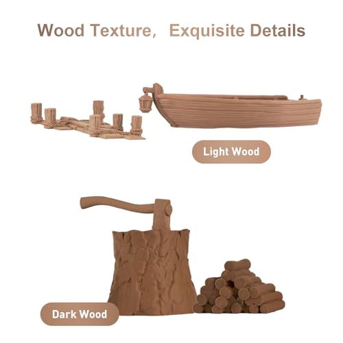 ERYONE Filament PLA 1.75 mm, Special 3D Printing PLA Filament 1.75 mm +/-0.03mm for 3D Printers and 3D Pens, 1kg (2.2lbs)/Spool, Light Wood ERYONE