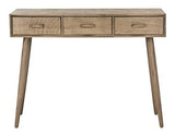 Safavieh Home Albus Mid-Century Modern Chocolate 3-drawer Console Table SAFAVIEH