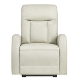 KISLOT Wall Hugger Power Recliner Chair with USB & Type-C Ports Faux Leather Recliner 135° Reclining Small Space Electric Sofa for RV Living Room Bedroom