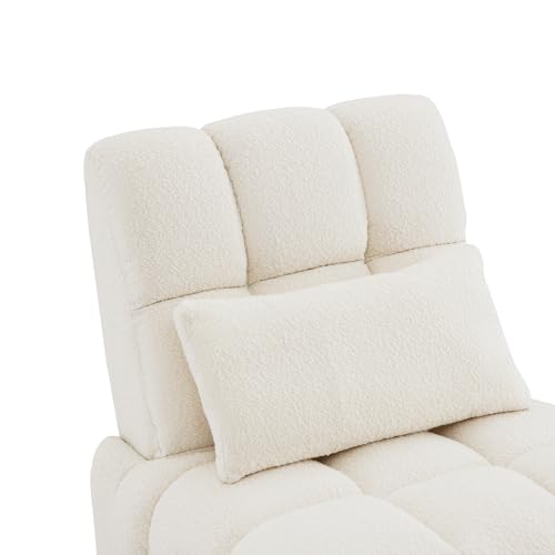 Watson & Whitely Oversized Power Recliner Chair for Adults, Swivel Rocker Recliner Chair with Lumbar Support, Ultra-Comfy Glider Recliner for Living Room Theater Seating Single Sofa, Cream