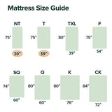 ZINUS 6 Inch Foam and Spring Hybrid Mattress [New Version], Twin, Fiberglass Free, Medium Firmness, Durable Support, Certified Safe Foams & Fabric, Mattress in A Box Zinus