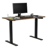 OS Home and Office Furniture 47.25" Wood Adjustable Height Desk in Danish Walnut American Furniture Classics