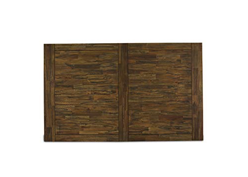 East West Furniture Lassale 11 Piece Set Includes a Rectangle Dining Room Table with Butterfly Leaf and 10 Grey Linen Fabric Upholstered Chairs, 42x92 Inch, Distressed Jacobean East West Furniture