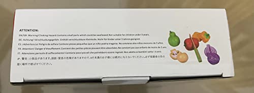 CARLORBO Wooden Toys Food for Kids Kitchen - Play Food Cutting Fruits and Vegetables Set for Pretend Role Play CARLORBO