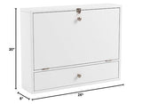 SEI Furniture Willingham Wall Mount Folding Desk, White SEI Furniture