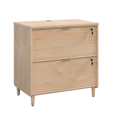 Sauder Clifford Place 2-Drawer Lateral File Cabinet, L: 29.53" x W: 18.5" x H: 30.28", Natural Maple Finish Sauder