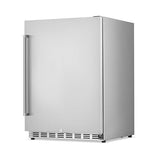 NewAir 24" Outdoor Beverage Refrigerator | 5.3 Cubic Feet Storage| Weatherproof Stainless Steel Fridge | Built-In or Freestanding Outdoor Patio Fridge For Beer, Wine, Food NCR053SS00 NewAir