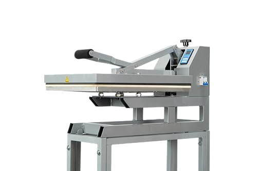 VISRACK 16x24 Manual Heat Press Machine - 2000W 110V High-Pressure Clamshell with Infrared Positioning, Fast Heating, Digital Control for T-Shirt Sublimation & Heat Transfer, Grey VISRACK