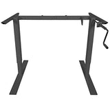 Titan Fitness Manual Hand Crank Adjustable Sit to Stand Desk Frame 46 in. H 63 in. W Titan Fitness