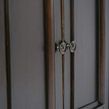 SIMPLIHOME Amherst SOLID WOOD 32 inch Wide Transitional Low Storage Cabinet in Hickory Brown for the Living Room, Entryway and Family Room SIMPLIHOME