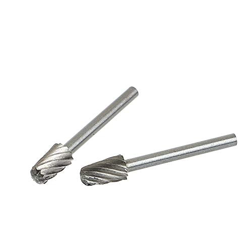 Urhelper 12pcs 1/8 Inch Shank HSS Rotary Burr BitsFile Set Milling Drilling Cutter Router Bit for Dremel Woodworking Tools Urhelper