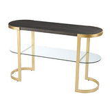 SEI Furniture 49 inches Long Otsento Console Table, Hall Room Entryway with Open Concept Living Space Contemporary Style, Black SEI Furniture