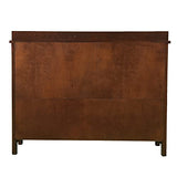 SEI Furniture Camino Mission Faux Slate Sideboard and Display Curio, Dining Room With Entryway Mission Style Ash, Brown SEI Furniture