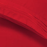 Elegant Comfort Luxury 4-Piece Bed Sheet Set - Luxury Bedding 1500 Premium Hotel Quality Microfiber, Wrinkle Resistant Cool & Breathable, Easy Elastic Fitted, Full, Red Elegant Comfort